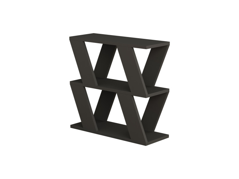 Beistelltisch aus Holz "Lazena" - 60 x 22 x 57 cm - Anthrazit