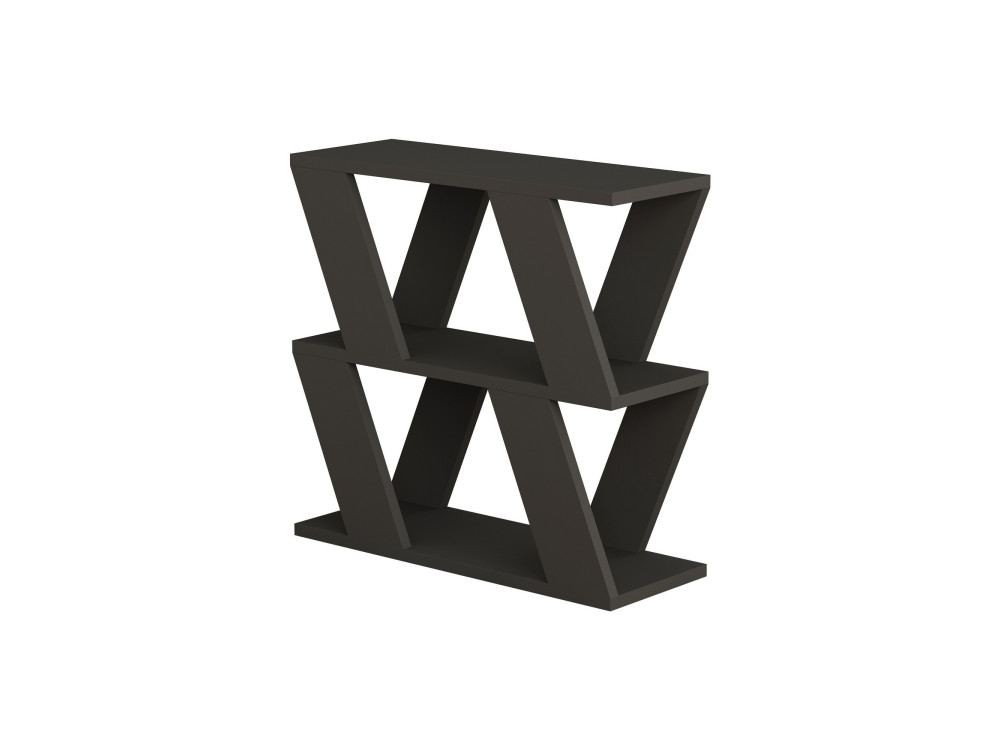 Beistelltisch aus Holz "Lazena" - 60 x 22 x 57 cm - Anthrazit
