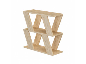 Beistelltisch aus Holz "Lazena" - 60 x 22 x 57 cm - Eiche