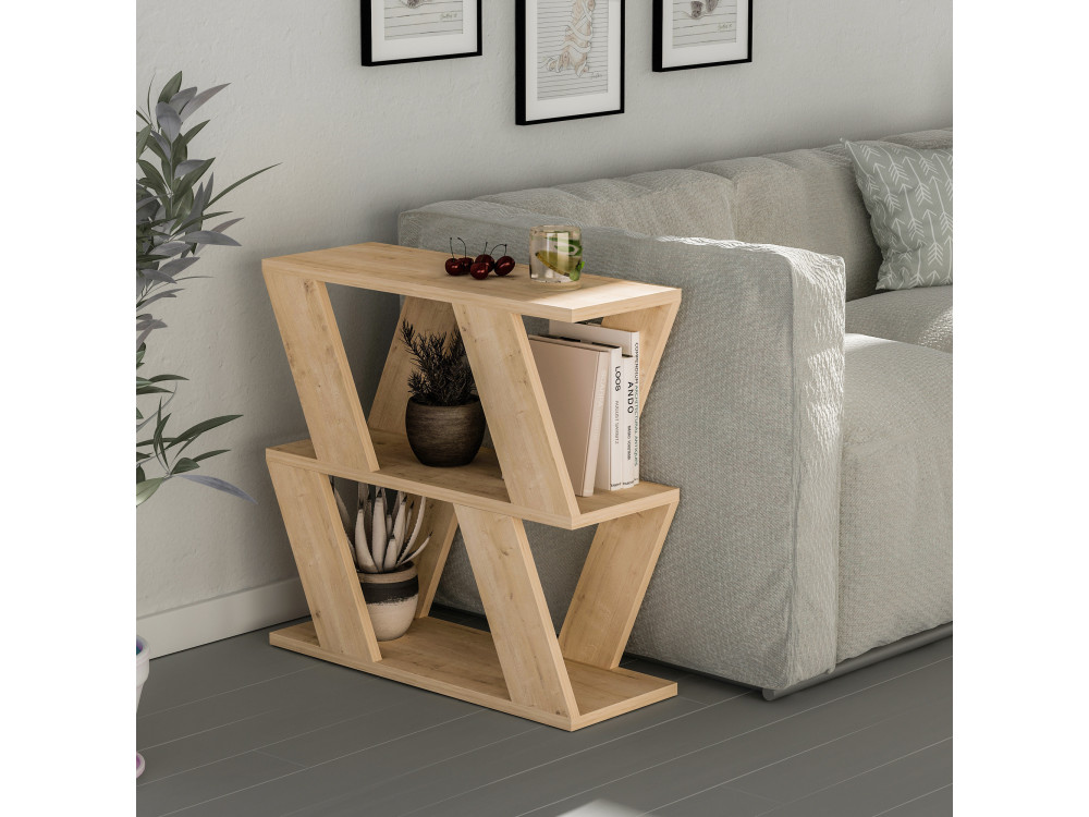 Beistelltisch aus Holz "Lazena" - 60 x 22 x 57 cm - Eiche