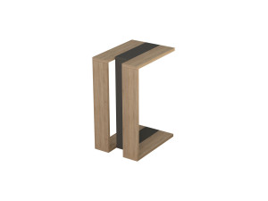 Beistelltisch aus Holz "Muju" - 30 x 40 x 57 cm - EicheAnthrazit