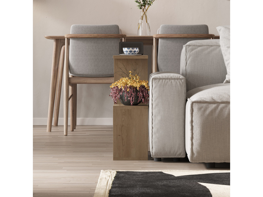 Beistelltisch aus Holz "Homemania" - 60 x 20 x 60 cm - Beige