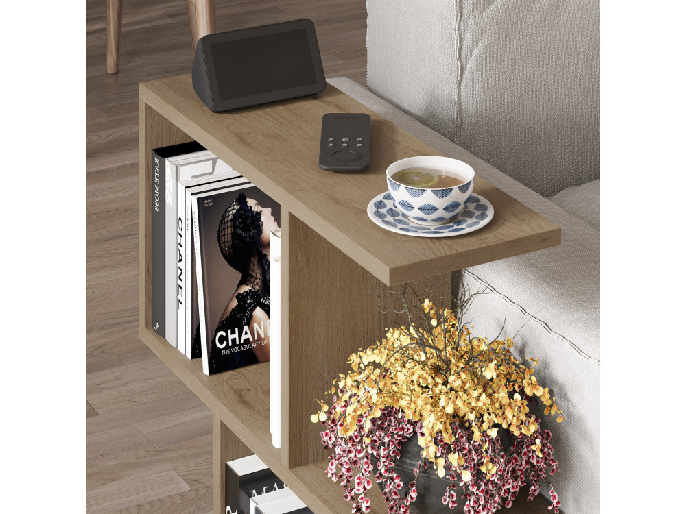 Beistelltisch aus Holz "Homemania" - 60 x 20 x 60 cm - Beige