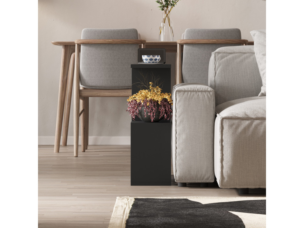 Beistelltisch aus Holz "Homemania" - 60 x 20 x 60 cm - Schwarz