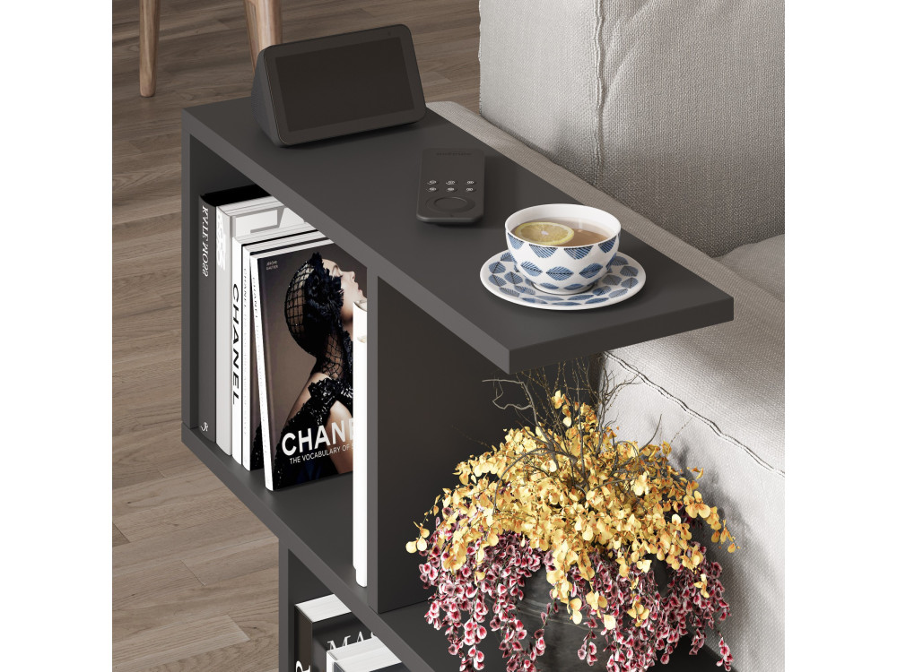 Beistelltisch aus Holz "Homemania" - 60 x 20 x 60 cm - Schwarz