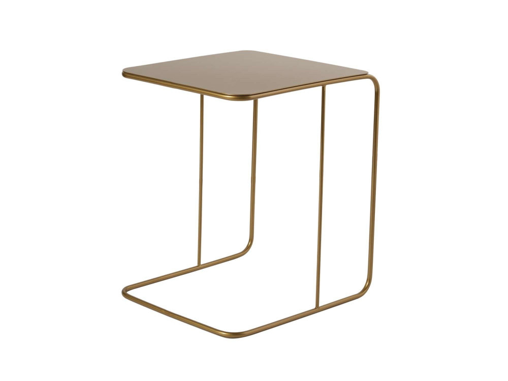 Beistelltisch aus Metall "Poet" 47 x 46 x 57 cm - Gold