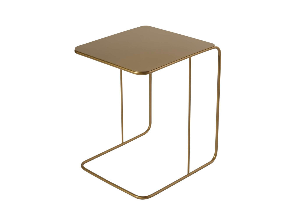 Beistelltisch aus Metall "Poet" 47 x 46 x 57 cm - Gold
