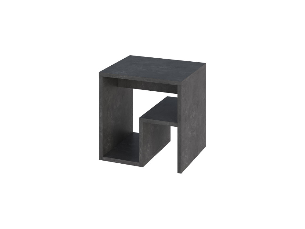 Beistelltisch aus Holz "Bon" 40 x 35 x 40 cm - Retro-Grau