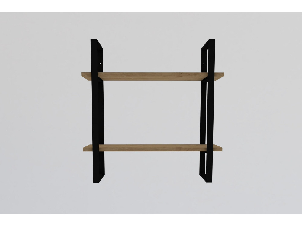 Wandregal aus Holz "Buba" - 70 x 22 x 70 cm - Braun
