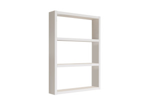 Wandregal aus Holz "PR1" - 43 x 9 x 60 cm - Weiß