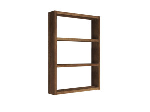 Wandregal aus Holz "PR1" - 43 x 9 x 60 cm - Walnussholz