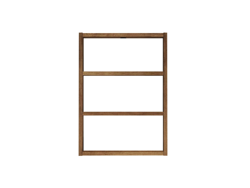 Wandregal aus Holz "PR1" - 43 x 9 x 60 cm - Walnussholz