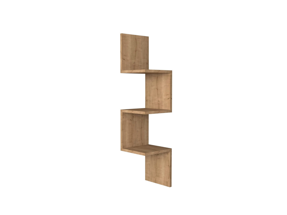 Wandregal aus Holz "Zikzak" - 25 x 25 x 105 cm - Saphir