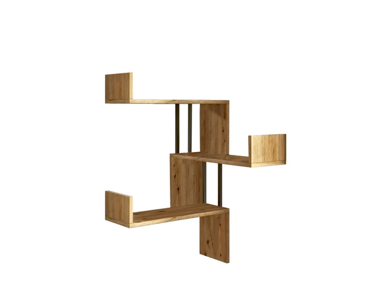 Wandregal aus Holz "VG17" - 60 x 60 x 109 cm - Atlantische Kiefer