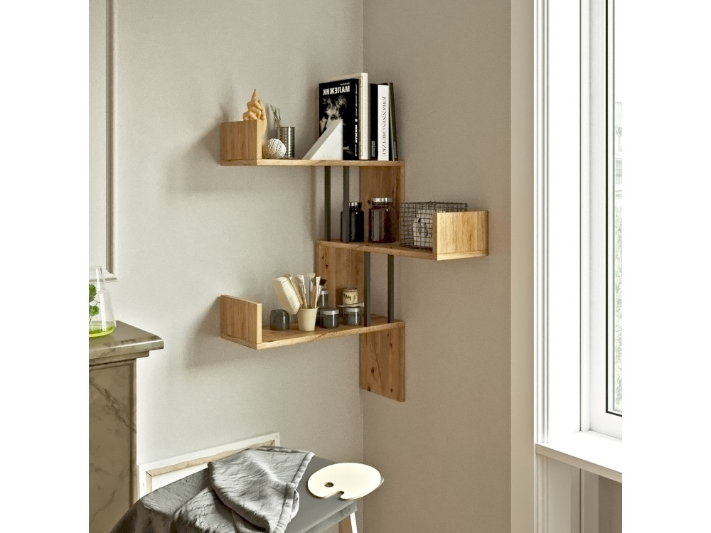 Wandregal aus Holz "VG17" - 60 x 60 x 109 cm - Atlantische Kiefer
