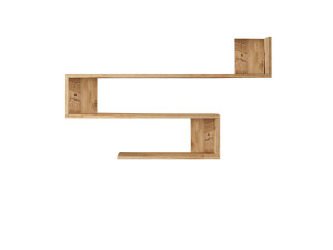Wandregal aus Holz "Wlad" - 120 x 14 x 71 cm - Braun