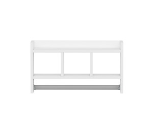 Wandregal aus Holz "Asya" - 63 x 14 x 35 cm - Weiß