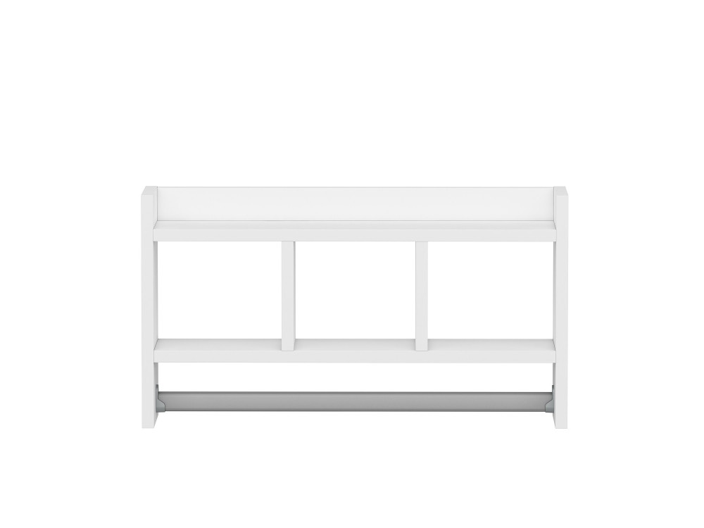 Wandregal aus Holz "Asya" - 63 x 14 x 35 cm - Weiß