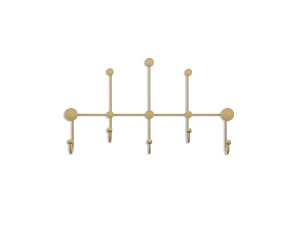 Wandhaken aus Metall "iyon-A" - 80 x 10 x 45 cm - Gold