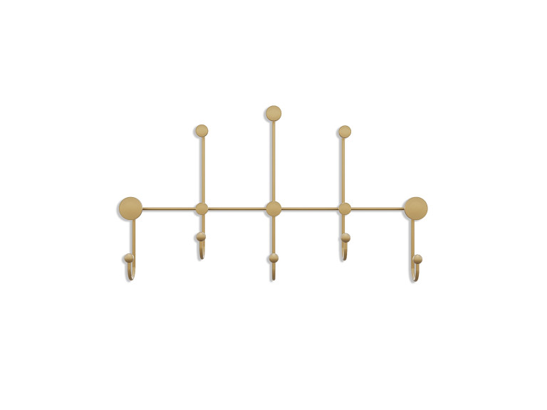 Wandhaken aus Metall "iyon-A" - 80 x 10 x 45 cm - Gold