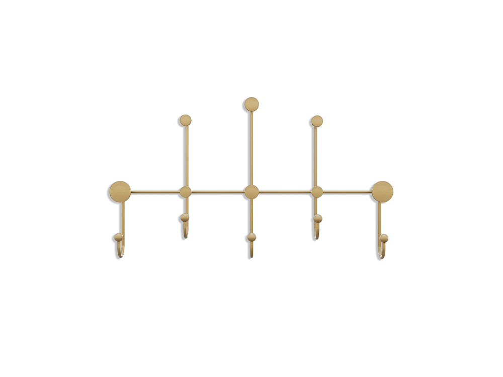 Wandhaken aus Metall "iyon-A" - 80 x 10 x 45 cm - Gold