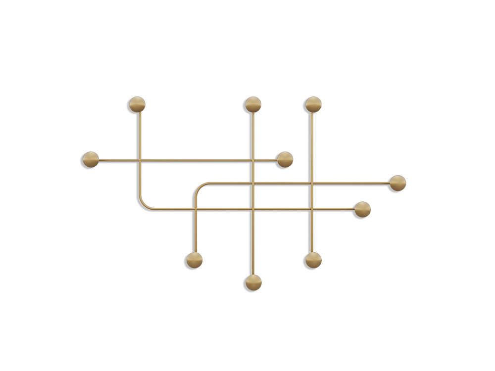 Wandhaken aus Metall "Samara" - 107 x 10 x 64 cm - Gold
