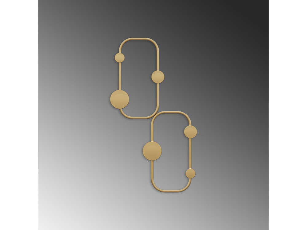 Wandhaken aus Metall "Ladybug" - 26 x 5 x 48 cm - Gold