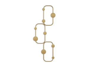 Wandhaken aus Metall "Lizzard" - 28 x 5 x 70 cm - Gold