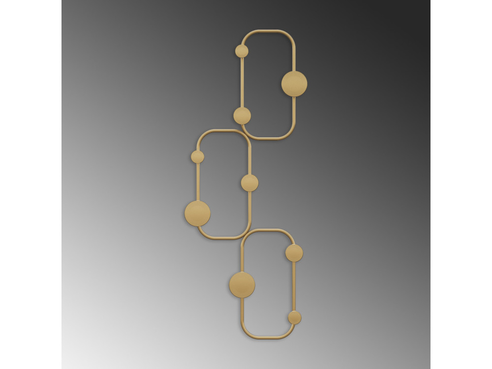 Wandhaken aus Metall "Lizzard" - 28 x 5 x 70 cm - Gold