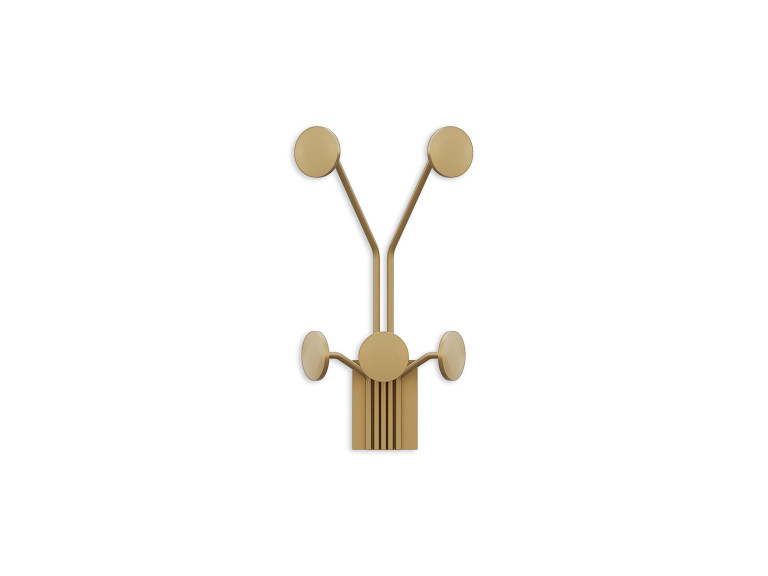 Wandhaken aus Metall "Giraffe" - 24 x 16 x 40 cm - Gold