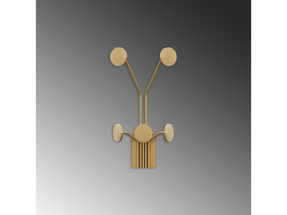 Wandhaken aus Metall "Giraffe" - 24 x 16 x 40 cm - Gold