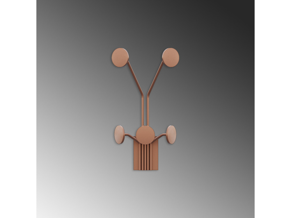 Wandhaken aus Metall "Giraffe" - 24 x 16 x 40 cm - Kupfer