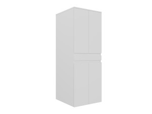 Waschmaschinenunterschrank „Neve 70“ – 70 x 73 x 193 cm – Mattweiß