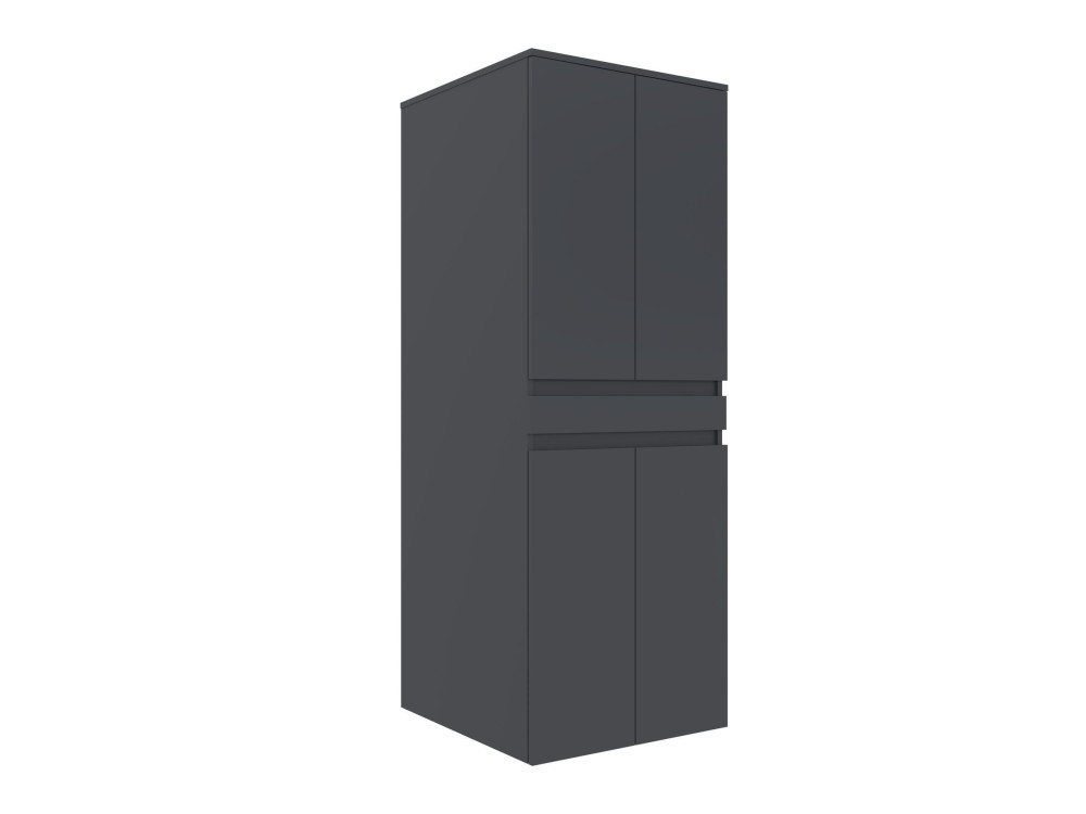 Waschmaschinenunterschrank „Neve 70“ – 70 x 73 x 193 cm – Anthrazit matt