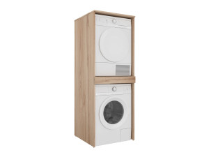 Waschmaschinenunterschrank „Linfa 70“ – 70 x 73 x 193 cm – Eiche