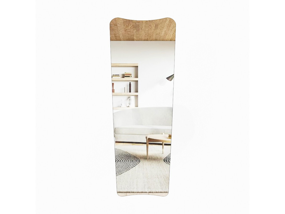 Spiegel Pferd aus Holz "Vitros" - 55 x 2 x 150 cm - Transparent