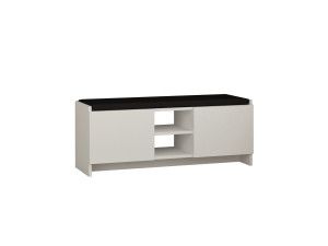 Schuhschrank aus Holz "Zulla" - 110 x 37 x 43 cm - Weiß