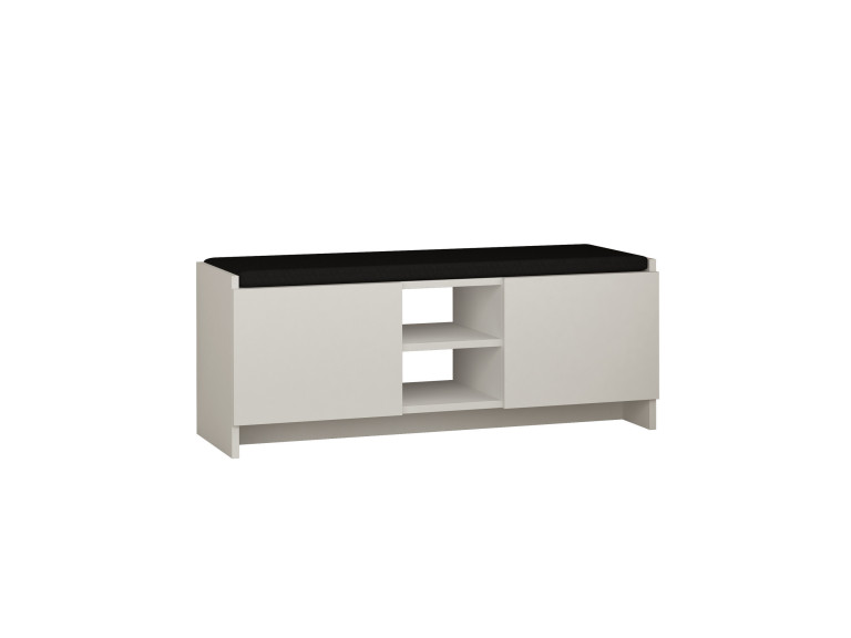 Schuhschrank aus Holz "Zulla" - 110 x 37 x 43 cm - Weiß