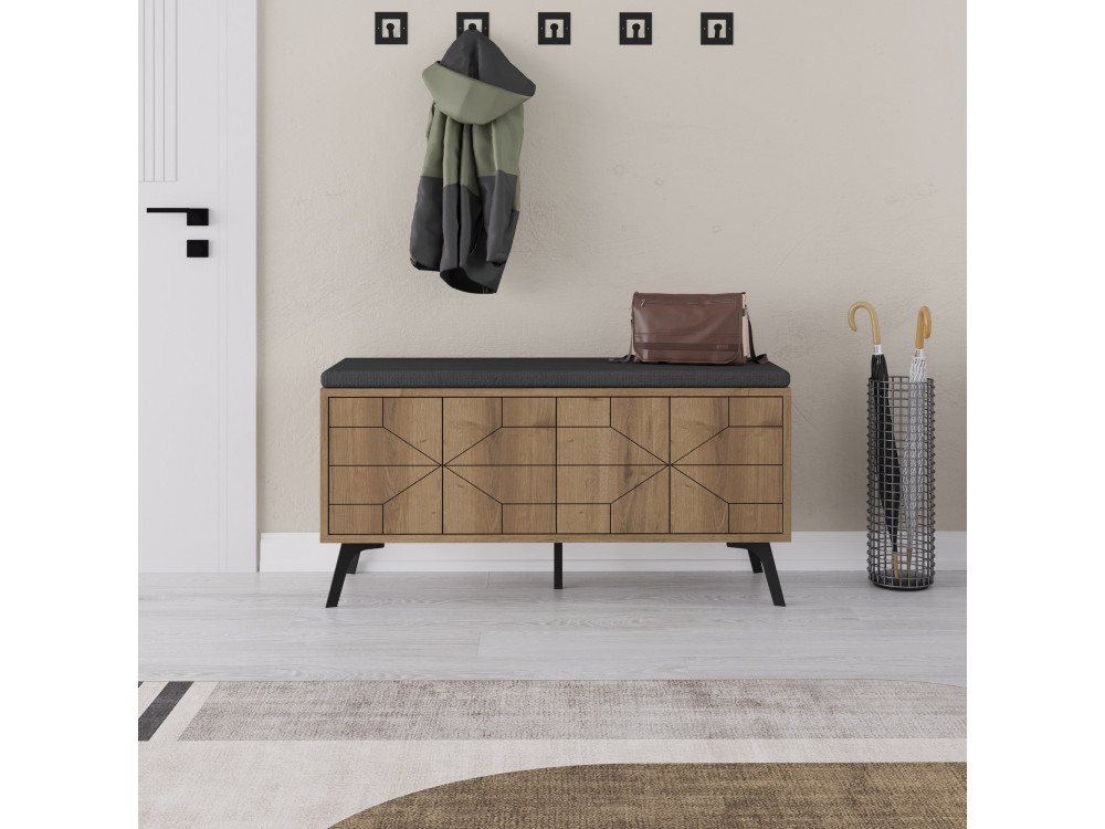Holzschuhmöbel "Dune" - 107 x 35 x 55 cm - Braun