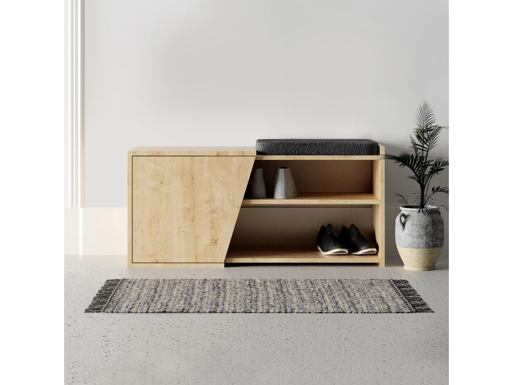 Holzschuhmöbel "Fiona" - 104 x 37 x 47 cm - Beige