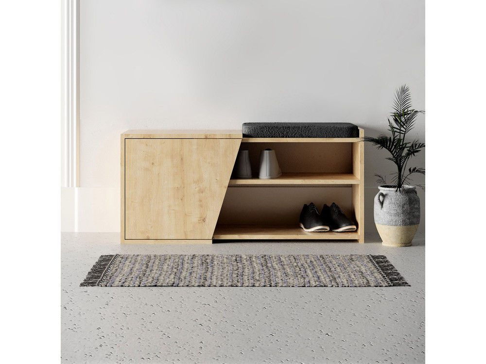 Holzschuhmöbel "Fiona" - 104 x 37 x 47 cm - Beige
