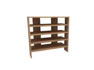 Holzschuhmöbel "Sargel " - 75 x 31 x 72 cm - Braun