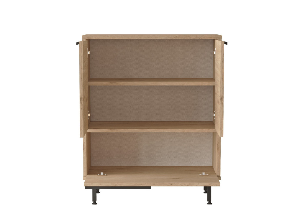 Schuhschrank aus Holz "Calvin" - 74 x 35 x 90 cm - Braun