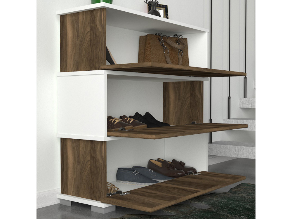 Holzschuhmöbel "Napolyon" - 90 x 30 x 93 cm - Braun