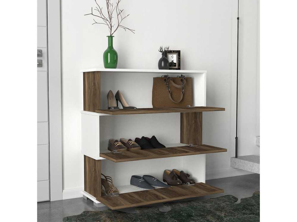 Holzschuhmöbel "Napolyon" - 90 x 30 x 93 cm - Braun
