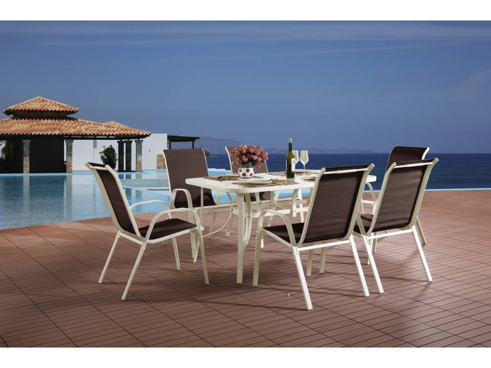 Gartensitzgruppe aus Textilene "Cordoba" - Phoenix - Taupe