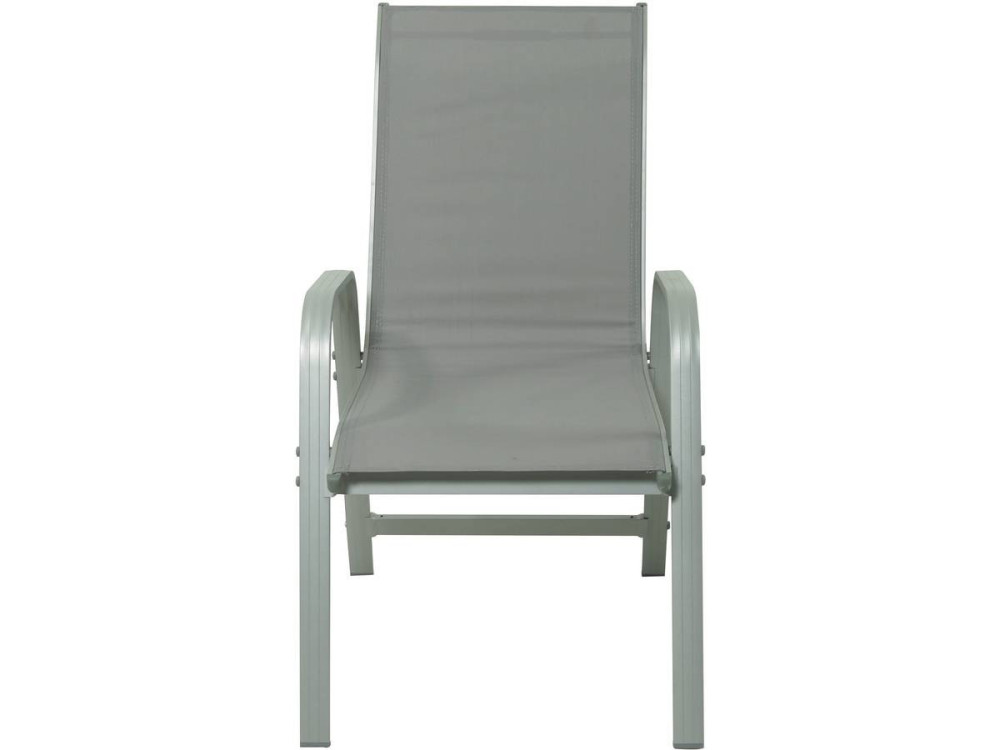 Gartenlounge aus Textilene "Cordoba + Porto" 6-Sitzer hellgrau
