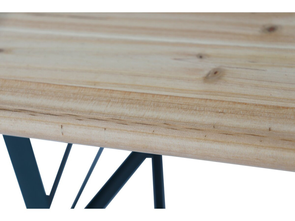 Bistrot-Gartentisch klappbar mit 2 Bänken "Lisbonne" - 218 x 59,5 x 75 cm -  Braun