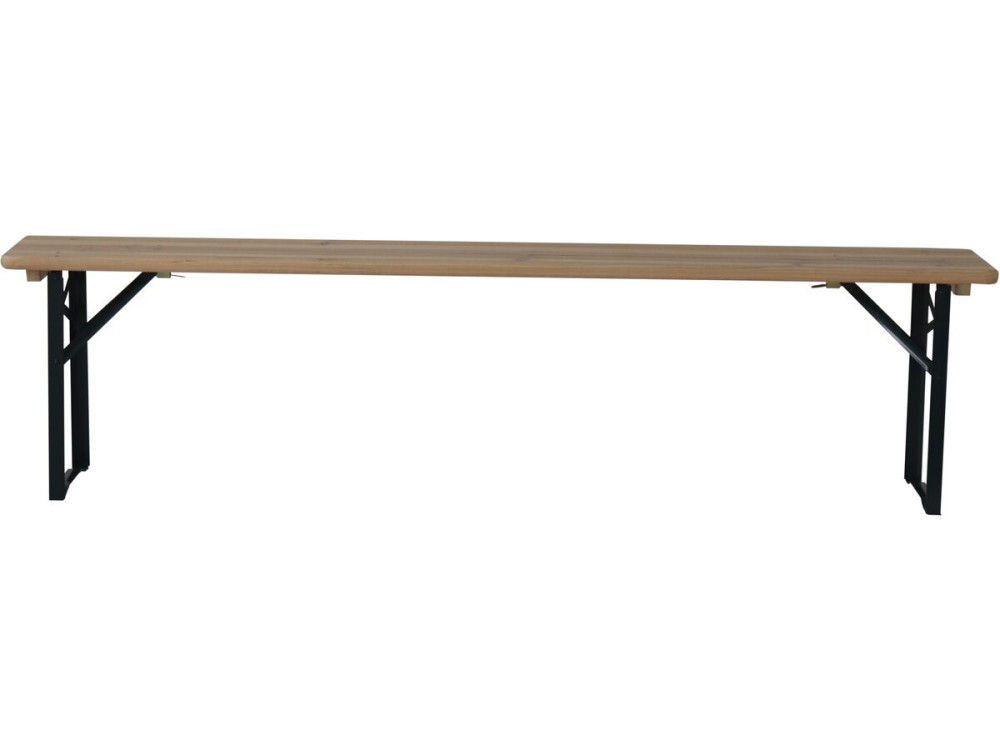 Bistrot-Gartentisch klappbar mit 2 Bänken "Lisbonne" - 176 x 46 x 75 cm -  Braun