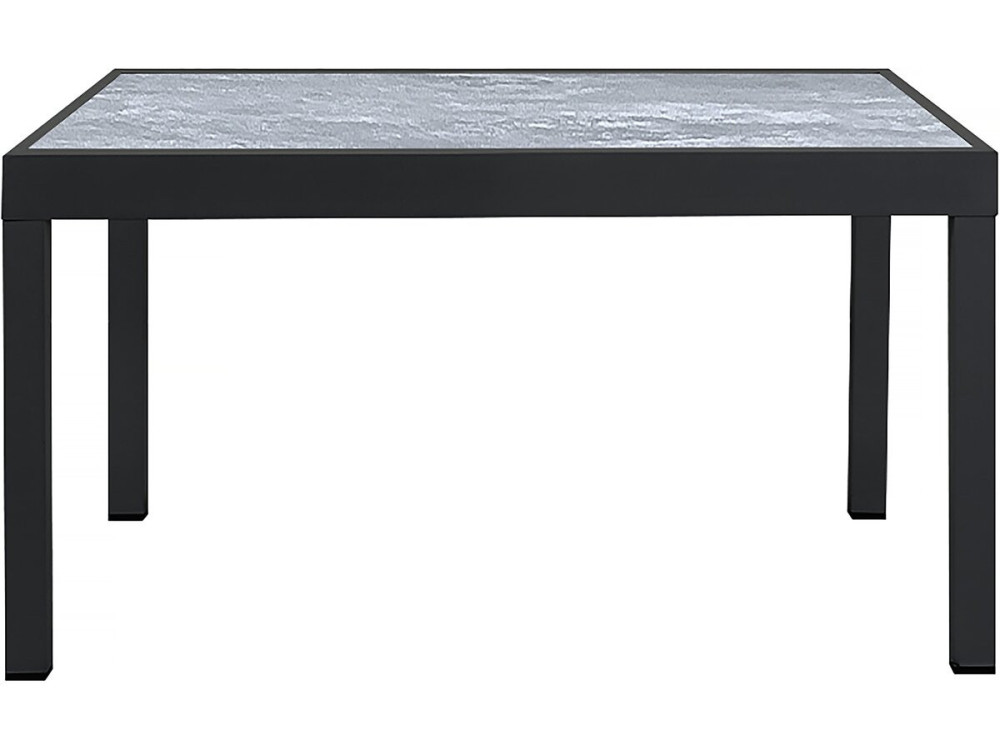 Garten-Essgruppe ausziehbar aus Aluminium "Lagos" - 140/280 x 90 x 76 cm - 8 Personen - Hellgrau